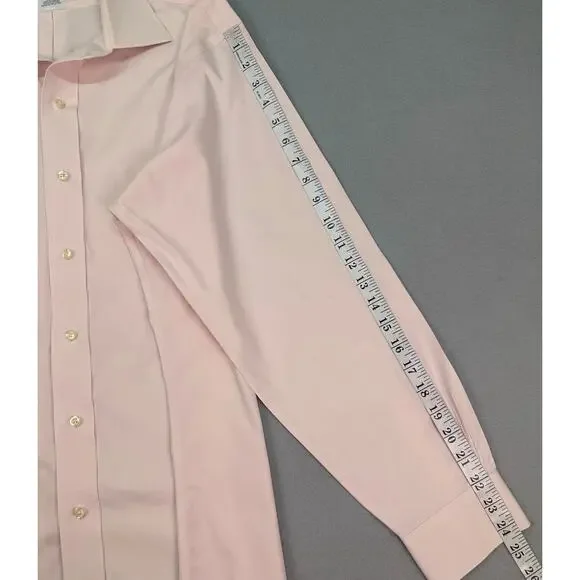 Brooks Brothers Light Pink Supima Cotton Dress Shirt Classic Fit Collar 16-33 - Picture 10 of 10
